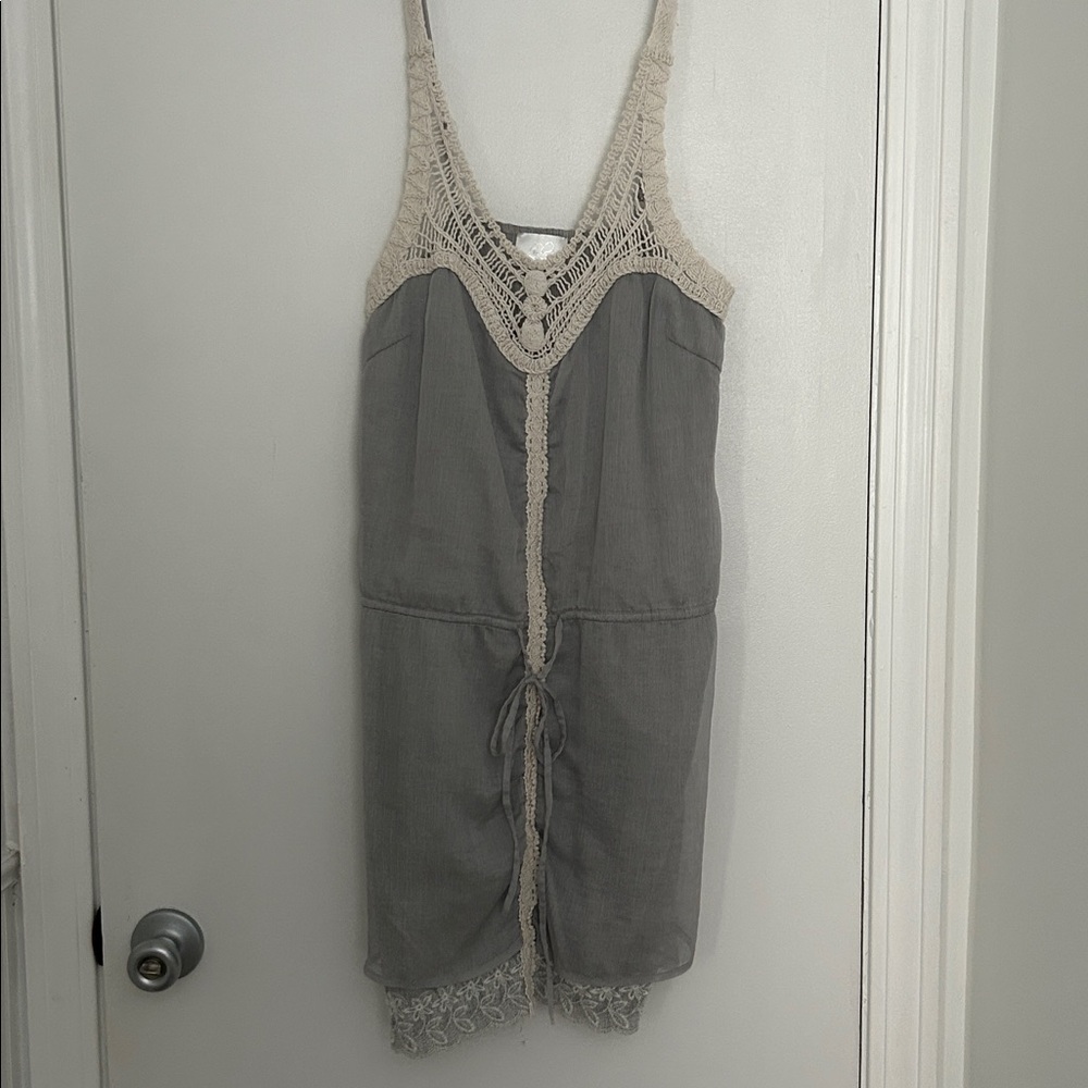 Lulumari macrame & embroidered dress size medium